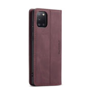 For Samsung Galaxy A31 CaseMe-013 Multifunctional Retro Frosted Horizontal Flip Leather Case with Card Slot & Holder & Wallet(Wine Red)