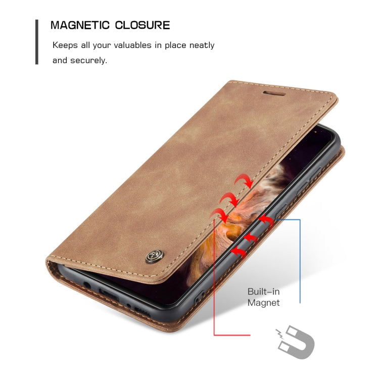 For Samsung Galaxy A31 CaseMe-013 Multifunctional Retro Frosted Horizontal Flip Leather Case with Card Slot & Holder & Wallet(Brown) - free shipping - PMC Jewellery - Order now!