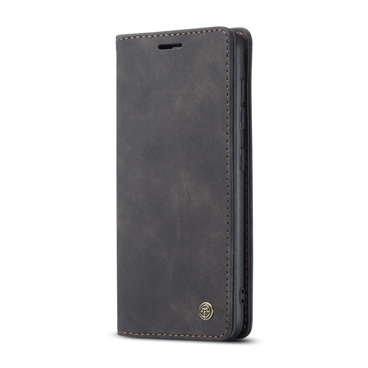 For Samsung Galaxy A41 CaseMe-013 Multifunctional Retro Frosted Horizontal Flip Leather Case with Card Slot & Holder & Wallet(Black)