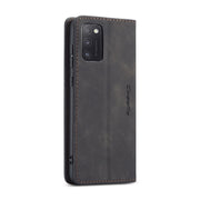 For Samsung Galaxy A41 CaseMe-013 Multifunctional Retro Frosted Horizontal Flip Leather Case with Card Slot & Holder & Wallet(Black)