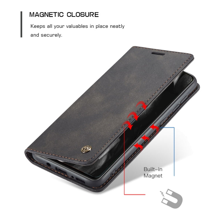 For Samsung Galaxy A41 CaseMe-013 Multifunctional Retro Frosted Horizontal Flip Leather Case with Card Slot & Holder & Wallet(Black) - Galaxy Phone Cases by CaseMe | Online Shopping South Africa | PMC Jewellery | Buy Now Pay Later Mobicred