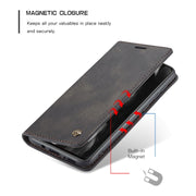 For Samsung Galaxy A41 CaseMe-013 Multifunctional Retro Frosted Horizontal Flip Leather Case with Card Slot & Holder & Wallet(Black)