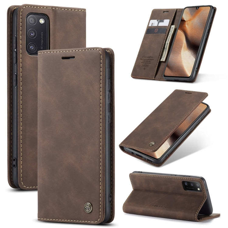 For Samsung Galaxy A41 CaseMe-013 Multifunctional Retro Frosted Horizontal Flip Leather Case with Card Slot & Holder & Wallet(Coffee) - free shipping - PMC Jewellery - Order now!