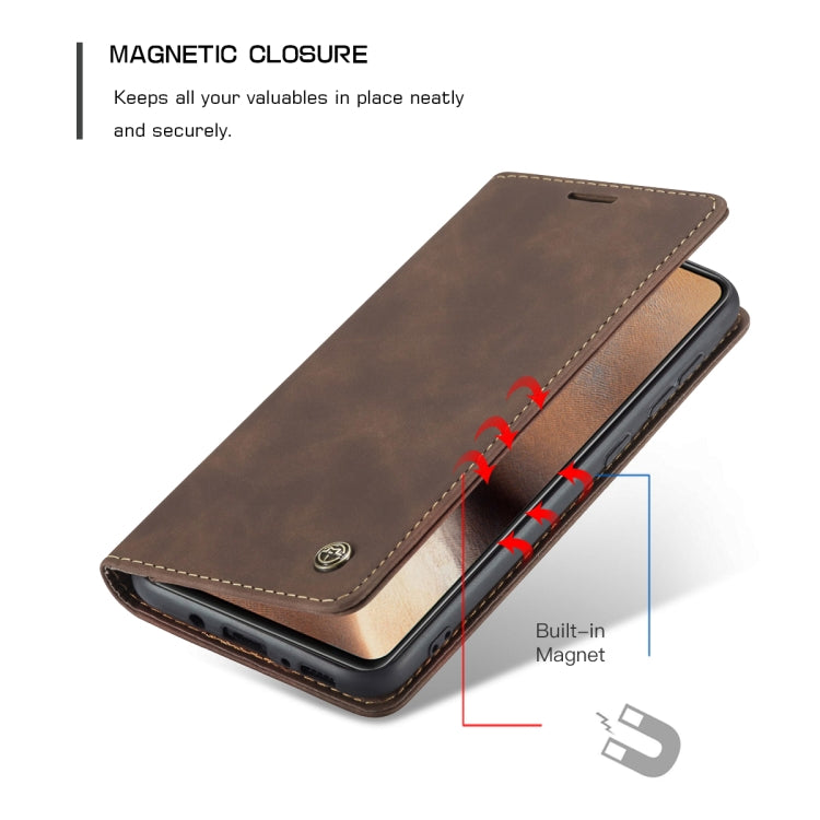 For Samsung Galaxy A41 CaseMe-013 Multifunctional Retro Frosted Horizontal Flip Leather Case with Card Slot & Holder & Wallet(Coffee) - free shipping - PMC Jewellery - Order now!