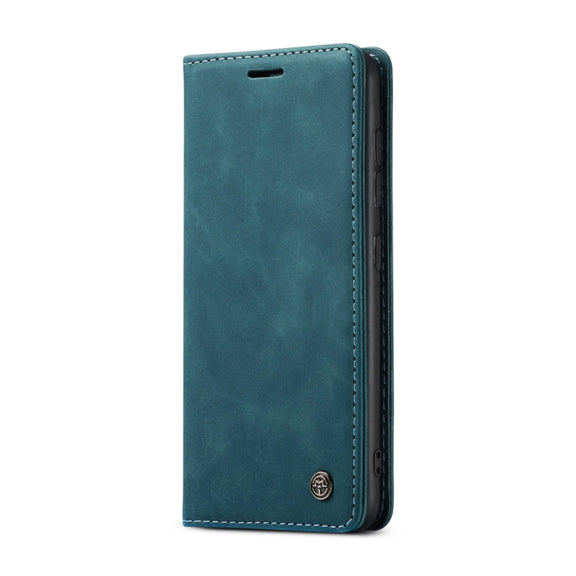 For Samsung Galaxy A41 CaseMe-013 Multifunctional Retro Frosted Horizontal Flip Leather Case with Card Slot & Holder & Wallet(Blue)
