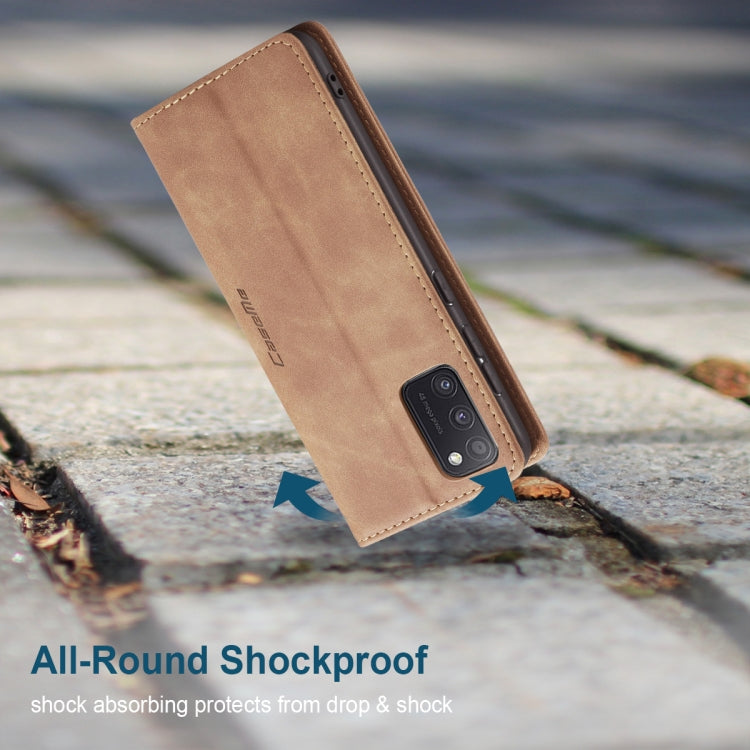 For Samsung Galaxy A41 CaseMe-013 Multifunctional Retro Frosted Horizontal Flip Leather Case with Card Slot & Holder & Wallet(Brown) - free shipping - PMC Jewellery - Order now!