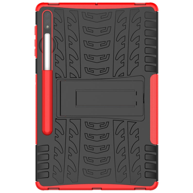 For Samsung Galaxy Tab S9+ Tire Texture TPU + PC Tablet Case(Red)