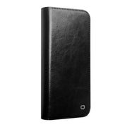For iPhone 16 Pro Max QIALINO Classic Genuine Leather Phone Case(Black)