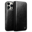 For iPhone 16 Pro QIALINO Classic Genuine Leather Phone Case(Black) - iPhone 16 Pro Cases by QIALINO | Online Shopping South Africa | PMC TechLife | Buy Now Pay Later Mobicred