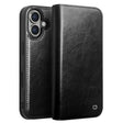 For iPhone 16 Plus QIALINO Classic Genuine Leather Phone Case(Black) - free shipping - PMC TechLife - Order now!