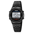 SKMEI 1882 Multifunctional Men 30M Waterproof Luminous Stainless Steel Digital Wrist Watch(Black White) - free shipping - PMC TechLife - Order now!
