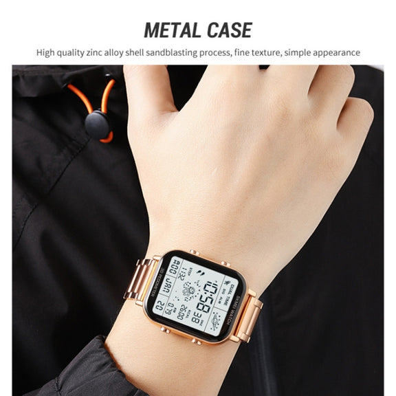 SKMEI 1888 Multifunctional Men 30M Water-resistant Sports Stainless Steel Digital Wrist Watch(Rose Gold)