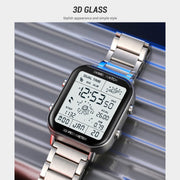 SKMEI 1888 Multifunctional Men 30M Water-resistant Sports Stainless Steel Digital Wrist Watch(Rose Gold)