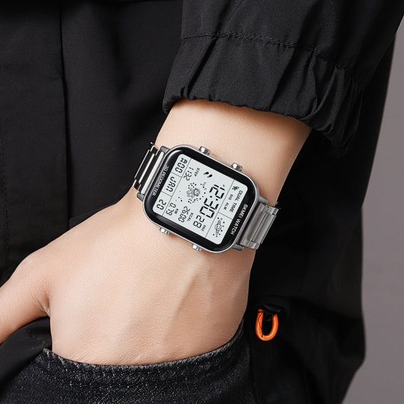 SKMEI 1888 Multifunctional Men 30M Water-resistant Sports Stainless Steel Digital Wrist Watch(Rose Gold)