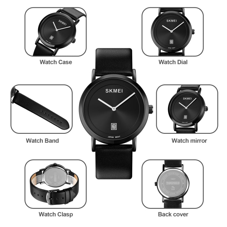 SKMEI 1907 Multifunctional Men 30M Waterproof Fashion Quartz Digital Wrist Watch(Black) - free shipping - PMC TechLife - Order now!