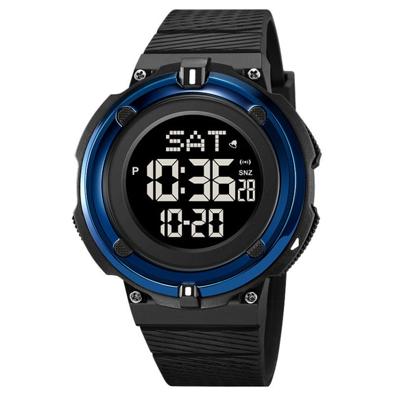 SKMEI 2010 Multifunctional Men 50M Water-resistant Luminous Digital Wrist Watch(Dark Blue)