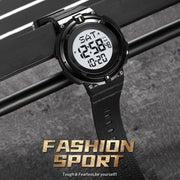 SKMEI 2010 Multifunctional Men 50M Water-resistant Luminous Digital Wrist Watch(Black)