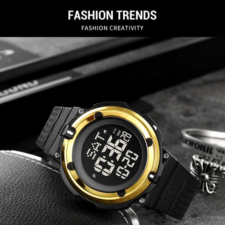 SKMEI 2010 Multifunctional Men 50M Water-resistant Luminous Digital Wrist Watch(Black)