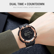 SKMEI 2010 Multifunctional Men 50M Water-resistant Luminous Digital Wrist Watch(Black)