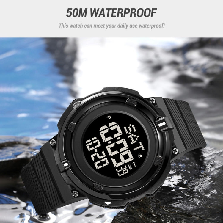 SKMEI 2010 Multifunctional Men 50M Water-resistant Luminous Digital Wrist Watch(Black)