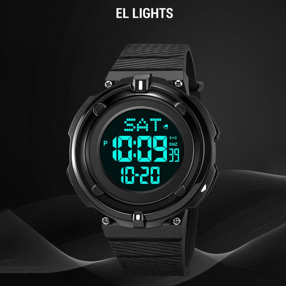 SKMEI 2010 Multifunctional Men 50M Water-resistant Luminous Digital Wrist Watch(Gold)