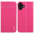 For iPhone 16 GEBEI Top-grain Horizontal Flip Leather Phone Case(Rose Red) - iPhone 16 Cases by GEBEI | Online Shopping South Africa | PMC TechLife | Buy Now Pay Later Mobicred