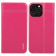 For iPhone 16 Pro GEBEI Top-grain Horizontal Flip Leather Phone Case(Rose Red) - iPhone 16 Pro Cases by GEBEI | Online Shopping South Africa | PMC TechLife | Buy Now Pay Later Mobicred