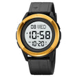 SKMEI 2047 Multifunctional Men 50M Waterproof Sports Digital Wrist Watch(Gold+White) - free shipping - PMC TechLife - Order now!