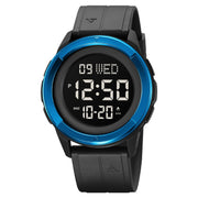 SKMEI 2047 Multifunctional Men 50M Water-resistant Sports Digital Wrist Watch(Blue+Black)