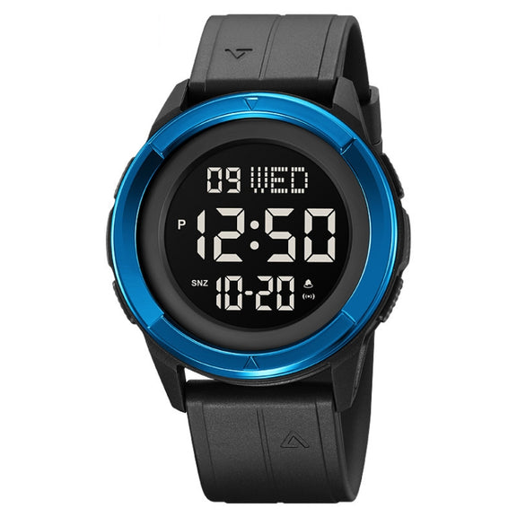 SKMEI 2047 Multifunctional Men 50M Water-resistant Sports Digital Wrist Watch(Blue+Black)