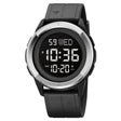 SKMEI 2047 Multifunctional Men 50M Waterproof Sports Digital Wrist Watch(Silver+Black) - free shipping - PMC TechLife - Order now!