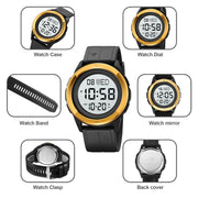 SKMEI 2047 Multifunctional Men 50M Water-resistant Sports Digital Wrist Watch(Black)