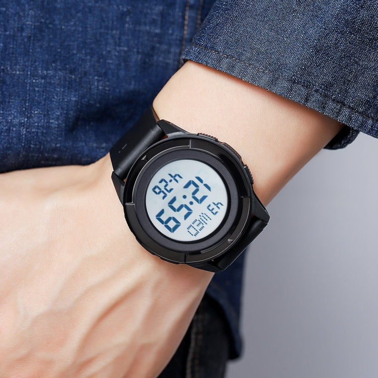 SKMEI 2047 Multifunctional Men 50M Water-resistant Sports Digital Wrist Watch(Silver+Black)