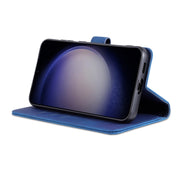 For Samsung Galaxy S24 5G AZNS Skin Feel Calf Texture Flip Leather Phone Case(Blue)