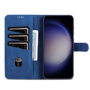 For Samsung Galaxy S24 5G AZNS Skin Feel Calf Texture Flip Leather Phone Case(Blue)
