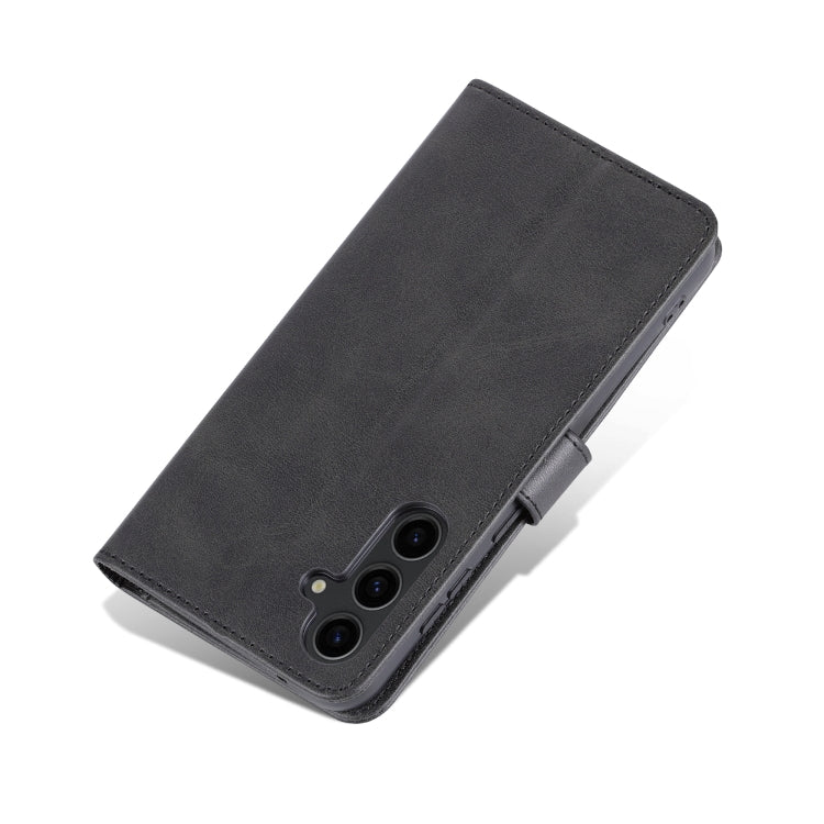 For Samsung Galaxy S24+ 5G AZNS Skin Feel Calf Texture Flip Leather Phone Case(Black)
