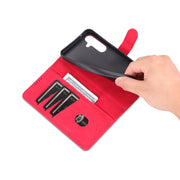 For Samsung Galaxy S24+ 5G AZNS Skin Feel Calf Texture Flip Leather Phone Case(Red)