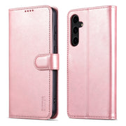 For Samsung Galaxy S24+ 5G AZNS Skin Feel Calf Texture Flip Leather Phone Case(Rose Gold)