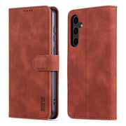For Samsung Galaxy S24+ 5G AZNS Skin Feel Calf Texture Flip Leather Phone Case(Brown)