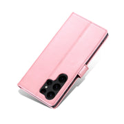 For Samsung Galaxy S24 Ultra 5G AZNS Skin Feel Calf Texture Flip Leather Phone Case(Rose Gold)
