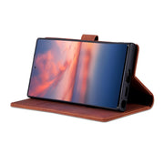 For Samsung Galaxy S24 Ultra 5G AZNS Skin Feel Calf Texture Flip Leather Phone Case(Brown)