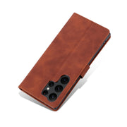 For Samsung Galaxy S24 Ultra 5G AZNS Skin Feel Calf Texture Flip Leather Phone Case(Brown)