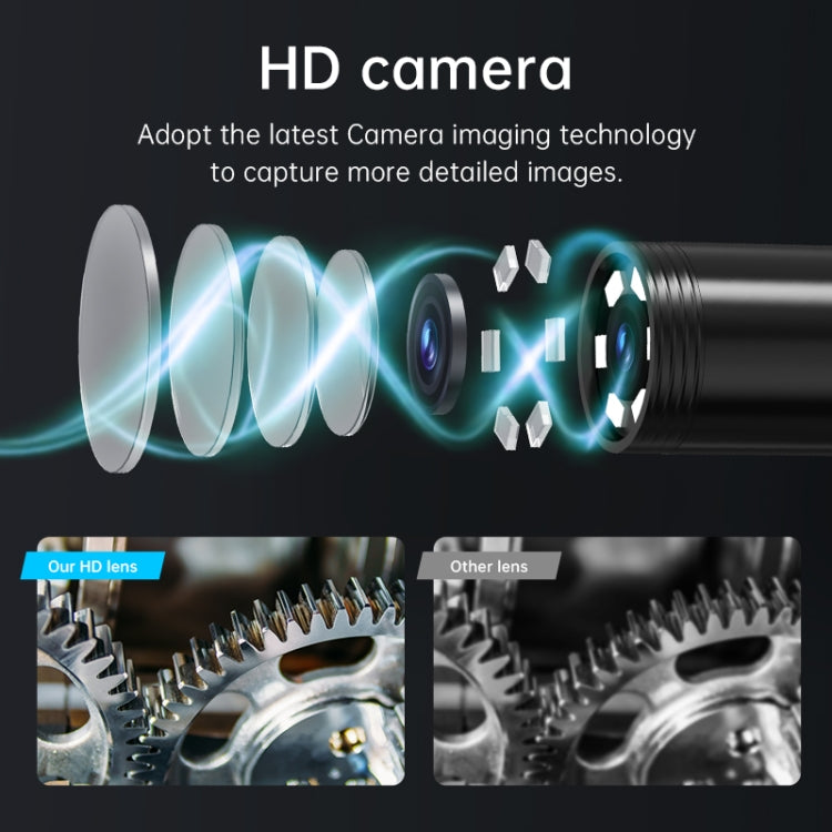 128AV 8mm Lenses Industrial Pipeline Endoscope with 2.4 inch Screen, Spec:1m Tube -  by PMC TechLife | Online Shopping South Africa | PMC TechLife | Buy Now Pay Later Mobicred