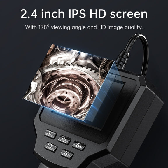 128AV 8mm Lenses Industrial Pipeline Endoscope with 2.4 inch Screen, Spec:10m Tube