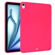 For iPad Air 11 2024 Oil Spray Skin-friendly TPU Tablet Case(Rose Red)