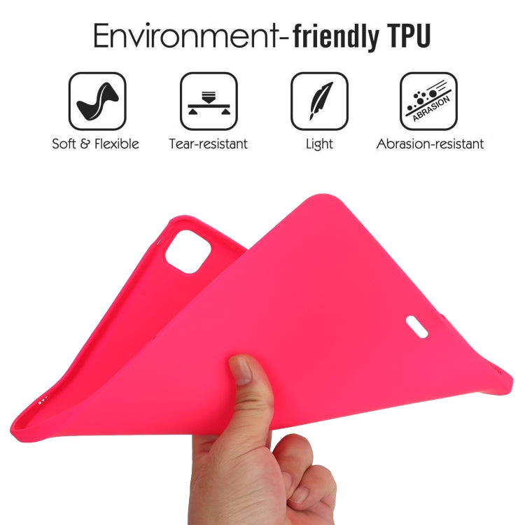 For iPad Air 11 2024 Oil Spray Skin-friendly TPU Tablet Case(Rose Red) - iPad Air 11 2024 Cases by PMC TechLife | Online Shopping South Africa | PMC TechLife | Buy Now Pay Later Mobicred