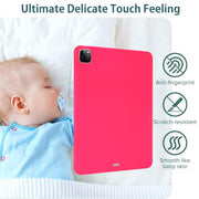 For iPad Air 11 2024 Oil Spray Skin-friendly TPU Tablet Case(Rose Red)