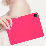 For iPad Air 11 2024 Oil Spray Skin-friendly TPU Tablet Case(Rose Red)