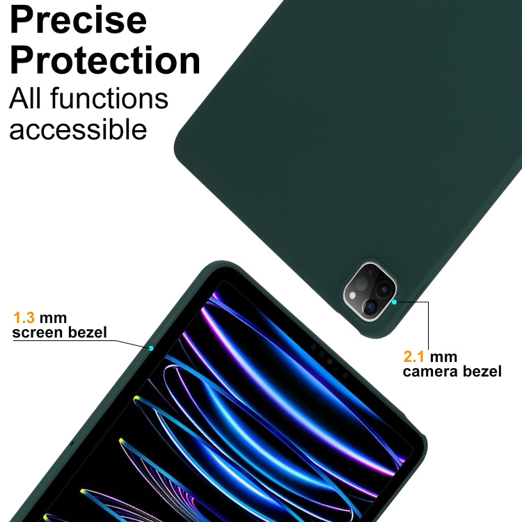 For iPad Air 11 2024 Oil Spray Skin-friendly TPU Tablet Case(Deep Green) - iPad Air 11 2024 Cases by PMC TechLife | Online Shopping South Africa | PMC TechLife | Buy Now Pay Later Mobicred