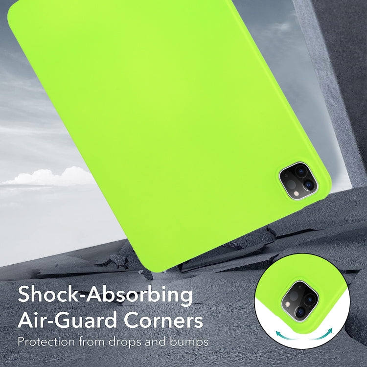 For iPad Air 11 2024 / 2025 Oil Spray Skin-friendly TPU Tablet Case(Fluorescent Green) - iPad Air 11 2025 / 2024 Cases by PMC TechLife | Online Shopping South Africa | PMC TechLife | Buy Now Pay Later Mobicred